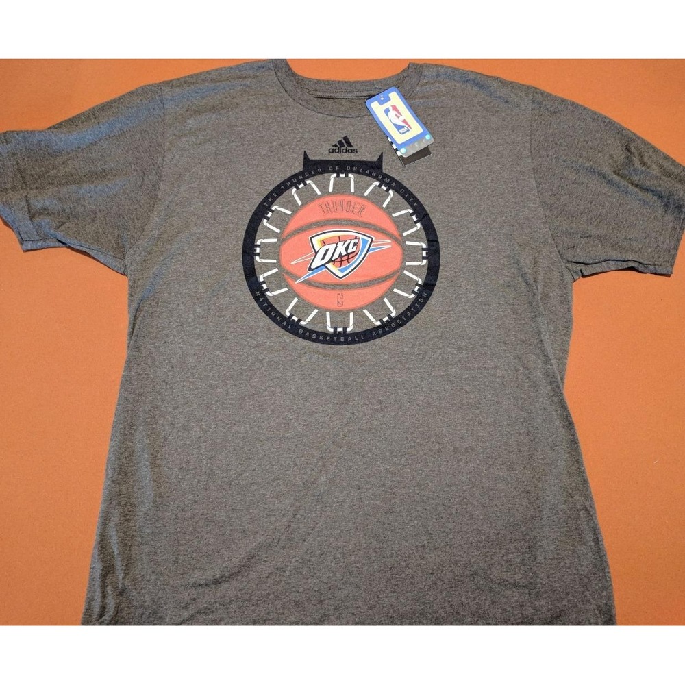 Adidas Boy's Medium Oklahoma City Thunder Go-To Tee TShirt T-Shirt NEW‎